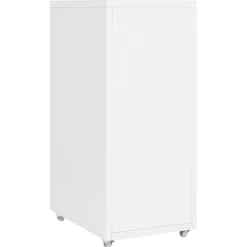 vidaXL Ladeblok verrijdbaar 39x45x67 cm staal antracietkleurig