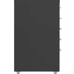 vidaXL Ladeblok verrijdbaar 28x41x69 cm metaal antracietkleurig
