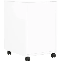 vidaXL Ladeblok verrijdbaar 39x45x60 cm staal wit