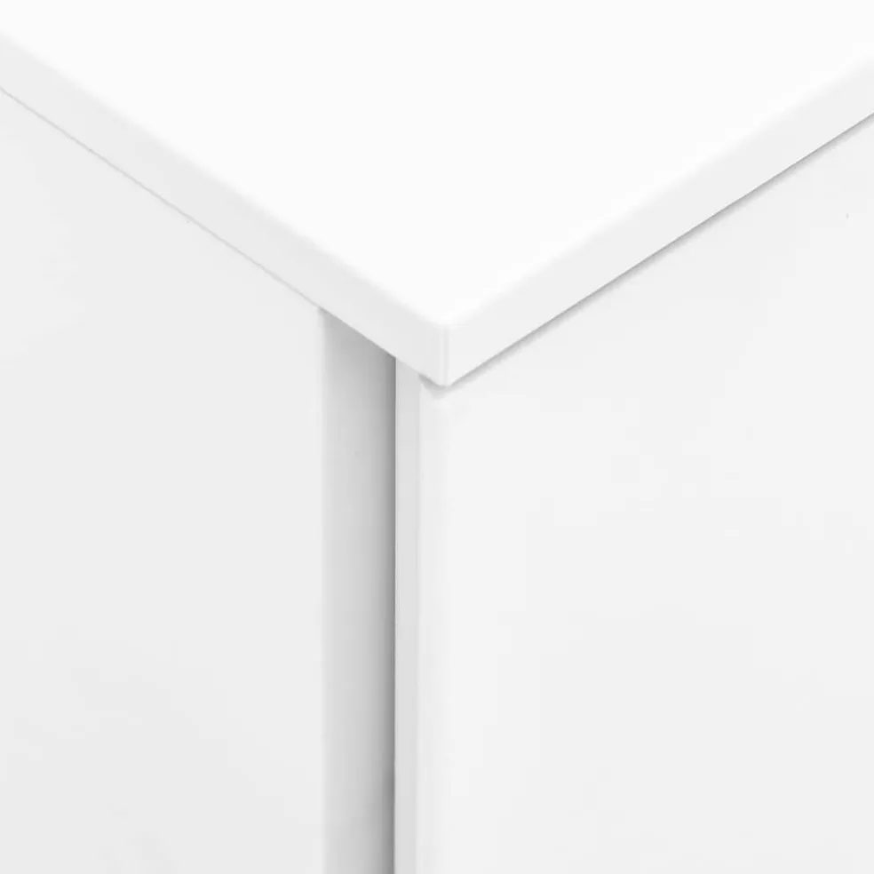 vidaXL Ladeblok verrijdbaar 39x45x60 cm staal wit