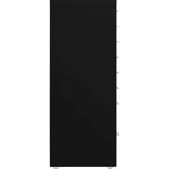 vidaXL Ladeblok verrijdbaar 28x41x109 cm metaal zwart