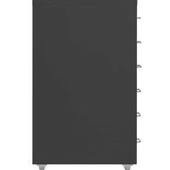 vidaXL Ladeblok verrijdbaar 28x41x69 cm metaal antracietkleurig
