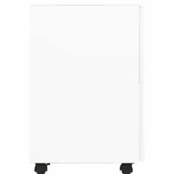 vidaXL Ladeblok verrijdbaar 39x45x67 cm staal wit