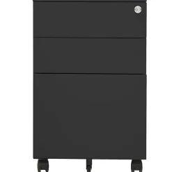 vidaXL Ladeblok verrijdbaar 39x45x60 cm staal antracietkleurig