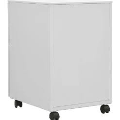 vidaXL Ladeblok verrijdbaar 39x45x60 cm staal lichtgrijs