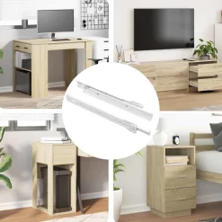 vidaXL Ladegeleider 2 st Wit 250 mm Staal