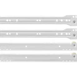 vidaXL Ladegeleider 2 st Wit 250 mm Staal