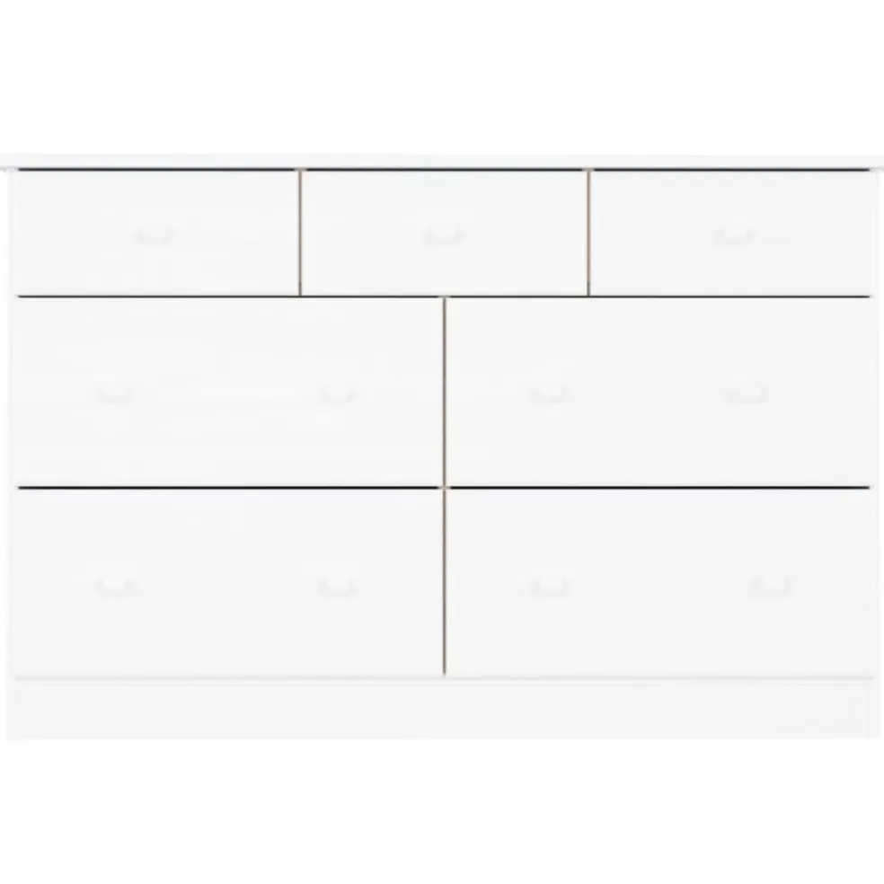 vidaXL Ladekast ALTA 112x35x73 cm massief grenenhout wit