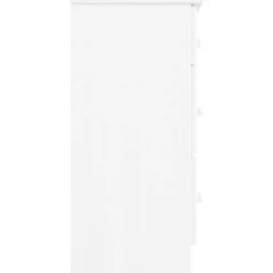 vidaXL Ladekast ALTA 112x35x73 cm massief grenenhout wit