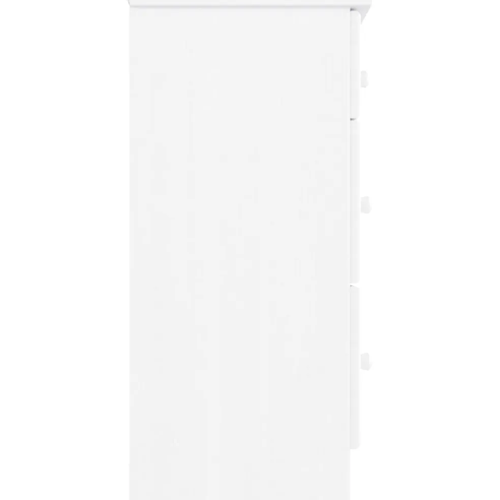 vidaXL Ladekast ALTA 112x35x73 cm massief grenenhout wit