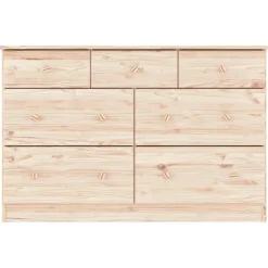 vidaXL Ladekast ALTA 112x35x73 cm massief grenenhout