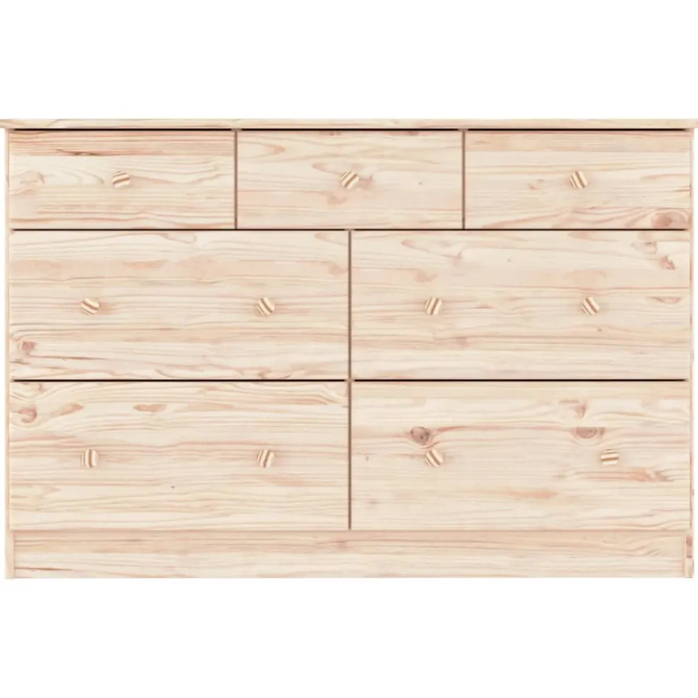 vidaXL Ladekast ALTA 112x35x73 cm massief grenenhout