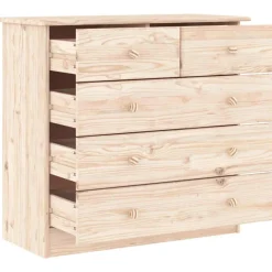 vidaXL Ladekast ALTA 77x35x73 cm massief grenenhout
