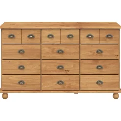 vidaXL Ladekast ASKIM Bruin 79 x 40 x 133,5 cm Massief grenenhout