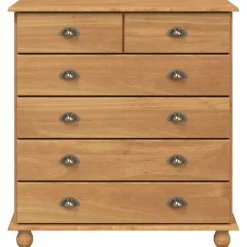 vidaXL Ladekast ASKIM Bruin 91 x 40 x 95,5 cm Massief grenenhout