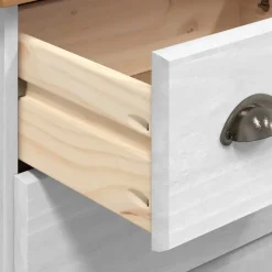 vidaXL Ladekast ASKIM Wit 79 x 40 x 133,5 cm Massief grenenhout