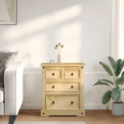 vidaXL Ladekast Corona 80x43x91 cm massief grenenhout