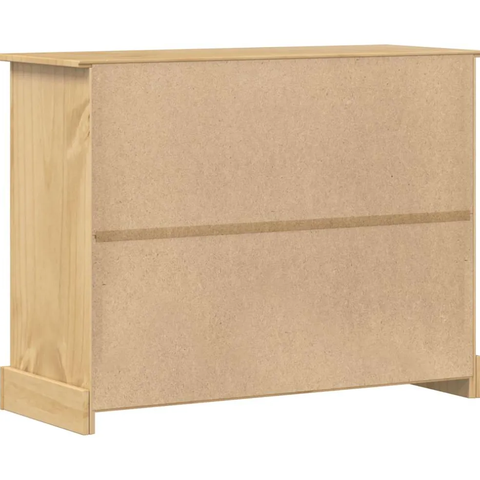 vidaXL Ladekast Corona 112x48x91 cm massief grenenhout