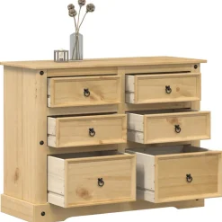vidaXL Ladekast Corona 112x48x91 cm massief grenenhout