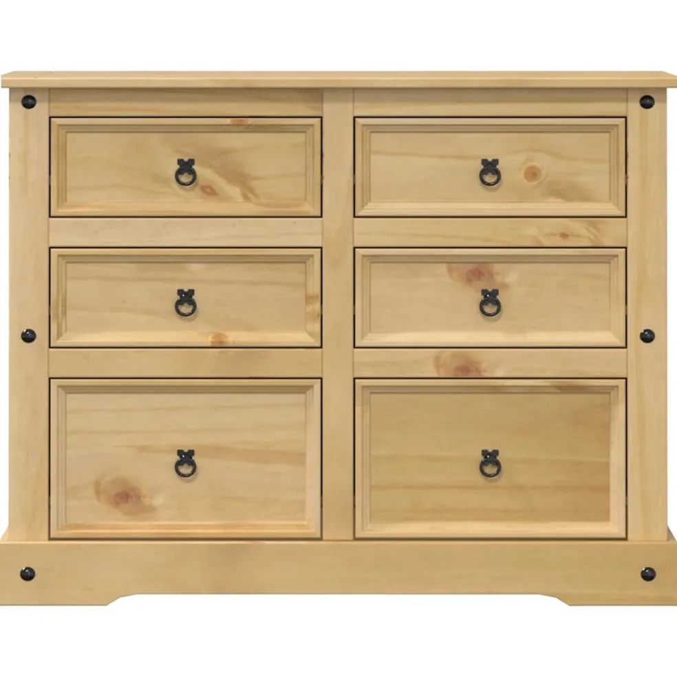 vidaXL Ladekast Corona 112x48x91 cm massief grenenhout