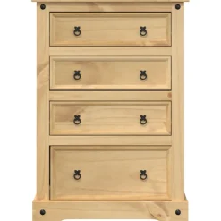 vidaXL Ladekast Corona 80x43x114 cm massief grenenhout