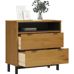 vidaXL Ladekast FLAM 80x40x80 cm massief grenenhout