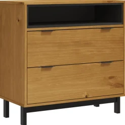 vidaXL Ladekast FLAM 80x40x80 cm massief grenenhout