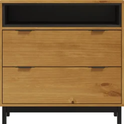 vidaXL Ladekast FLAM 80x40x80 cm massief grenenhout