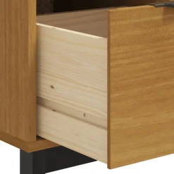 vidaXL Ladekast FLAM 110x40x80 cm massief grenenhout