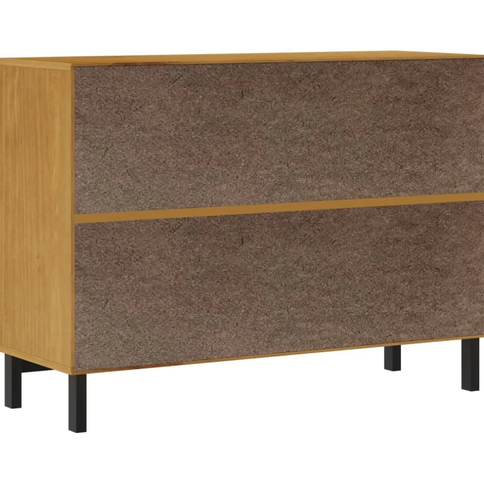 vidaXL Ladekast FLAM 110x40x80 cm massief grenenhout