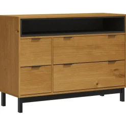 vidaXL Ladekast FLAM 110x40x80 cm massief grenenhout