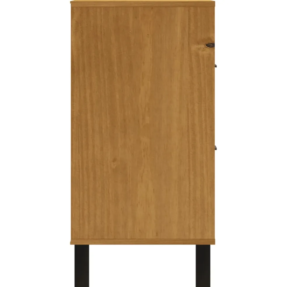 vidaXL Ladekast FLAM 110x40x80 cm massief grenenhout