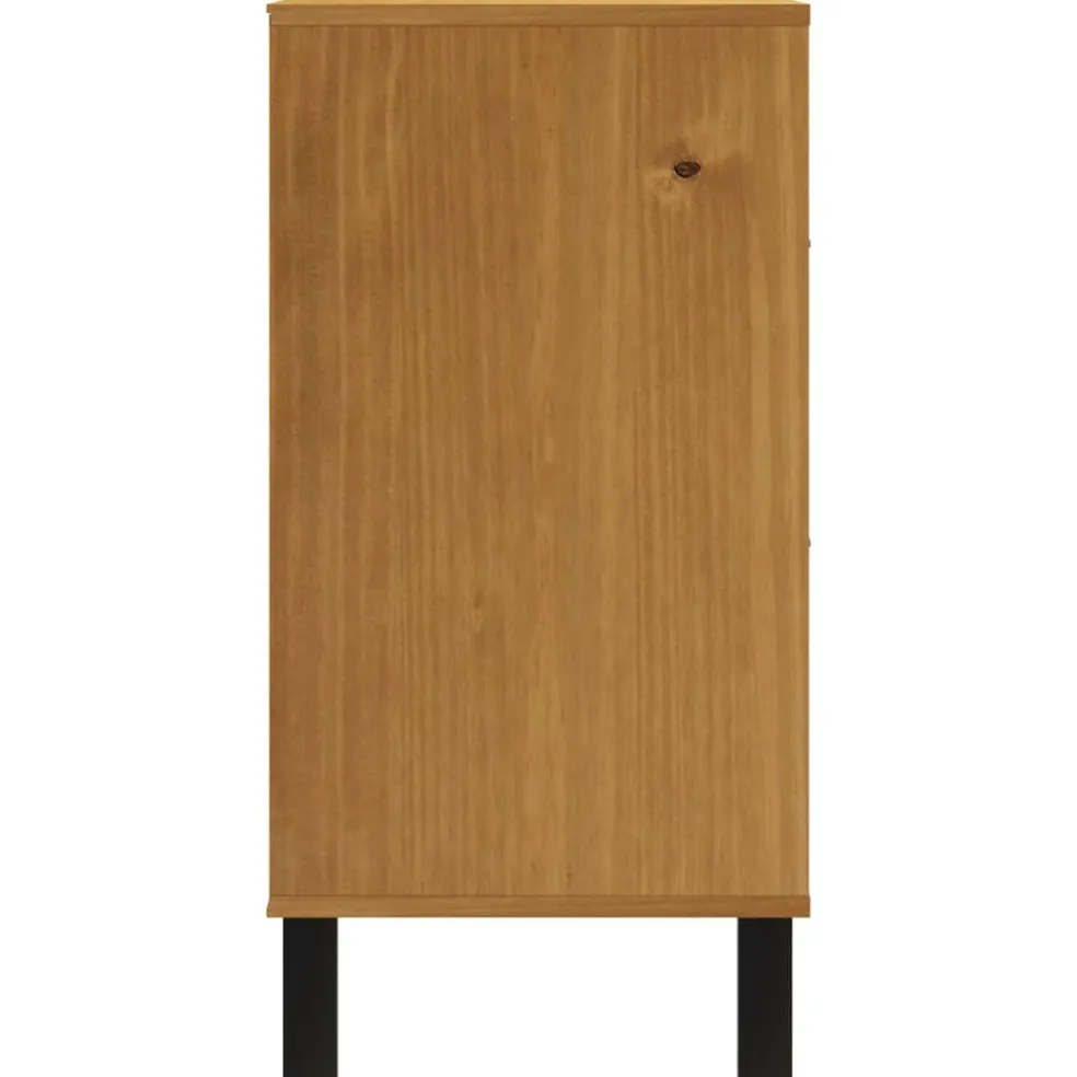 vidaXL Ladekast FLAM 110x40x80 cm massief grenenhout