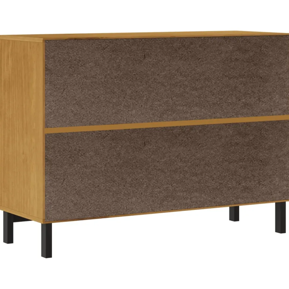 vidaXL Ladekast FLAM 110x40x80 cm massief grenenhout