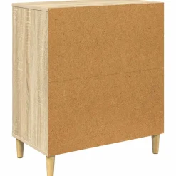 vidaXL Ladekast GENNEP Lelieprint 66 x 36,5 x 75 cm Bewerkt hout