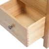 vidaXL Ladekast hoog 45x32x110 cm massief eikenhout