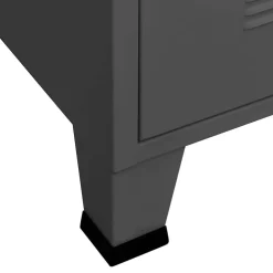 vidaXL Ladekast industrieel 78x40x93 cm metaal antracietkleurig