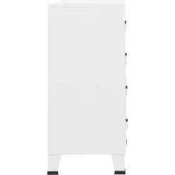 vidaXL Ladekast industrieel 78x40x93 cm metaal wit