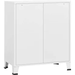 vidaXL Ladekast industrieel 78x40x93 cm metaal wit