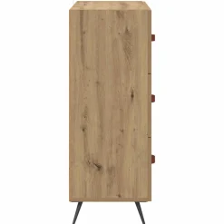 vidaXL Ladekast 3-Lade Artisan Eik 69,5 x 34 x 90 cm