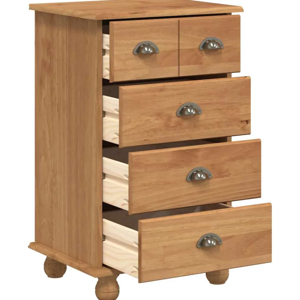 vidaXL Ladekast 5-Lade ASKIM Bruin 48,5 x 40 x 79 cm