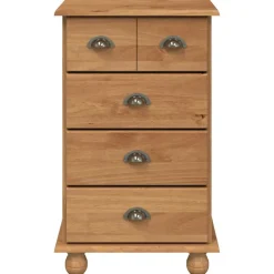 vidaXL Ladekast 5-Lade ASKIM Bruin 48,5 x 40 x 79 cm