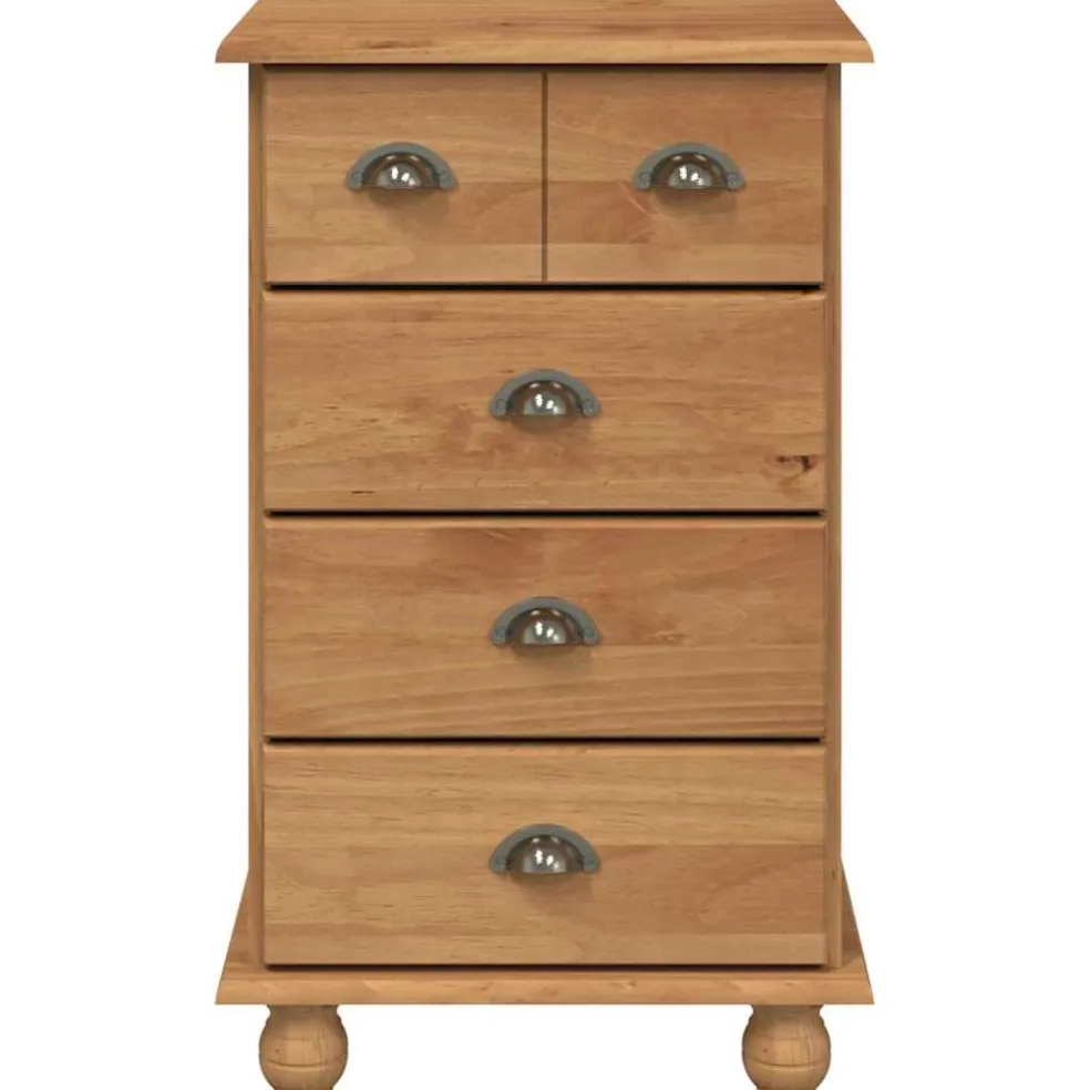 vidaXL Ladekast 5-Lade ASKIM Bruin 48,5 x 40 x 79 cm
