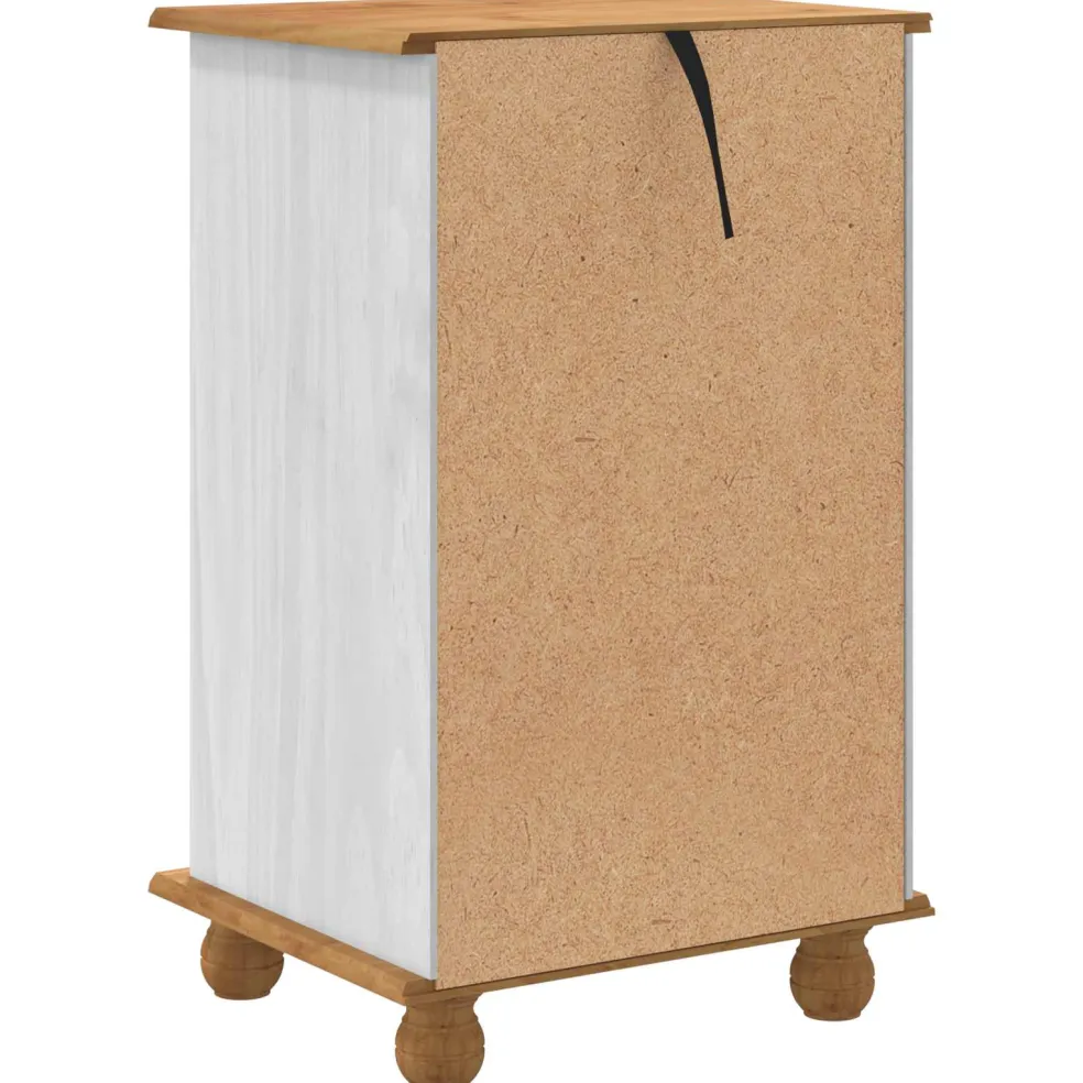 vidaXL Ladekast 5-Lade ASKIM Wit 48,5 x 40 x 79 cm Massief grenenhout