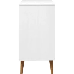 vidaXL Ladekast MOLDE 80x40x80 cm massief grenenhout wit