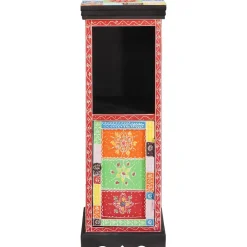 vidaXL Ladekast Multikleur 30 x 30 x 90 cm Massief Mango Hout
