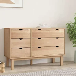 vidaXL Ladekast OTTA 111x43x73,5 cm massief grenenhout