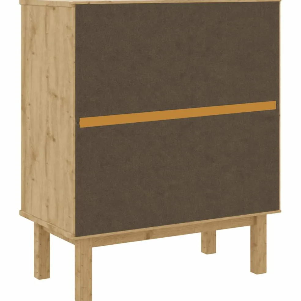 vidaXL Ladekast OTTA 76,5x39,5x90 cm massief grenenhout