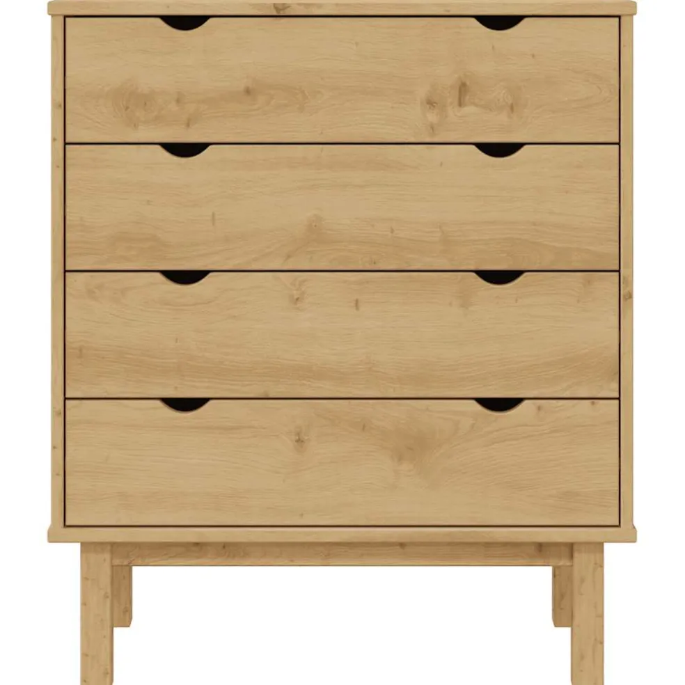 vidaXL Ladekast OTTA 76,5x39,5x90 cm massief grenenhout