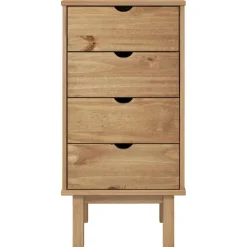 vidaXL Ladekast OTTA 45x39x90 cm massief grenenhout